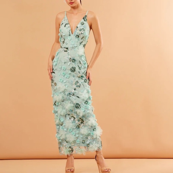 NWT HELSI Norah sequin embellished Midi Wedding Guest/cocktail XS - Picture 2 of 7